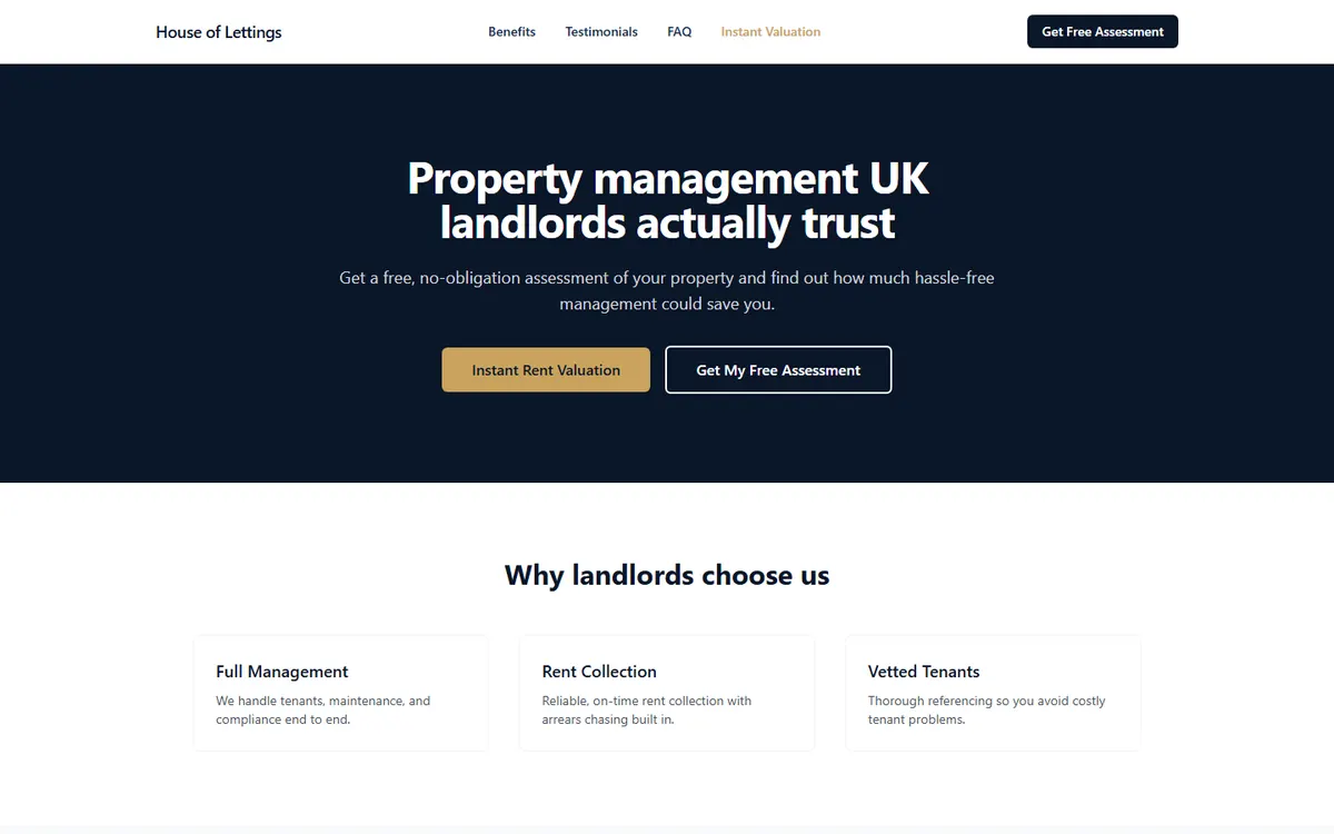 Landlord Matching — screenshot