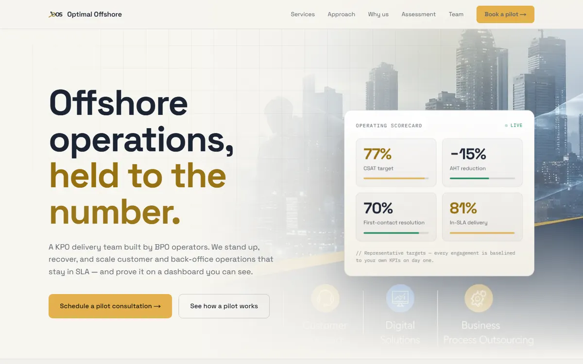 Optimal Offshore Solutions — screenshot