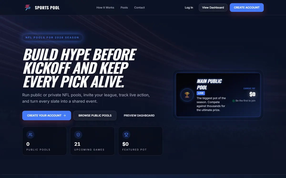 Sports Pool — screenshot